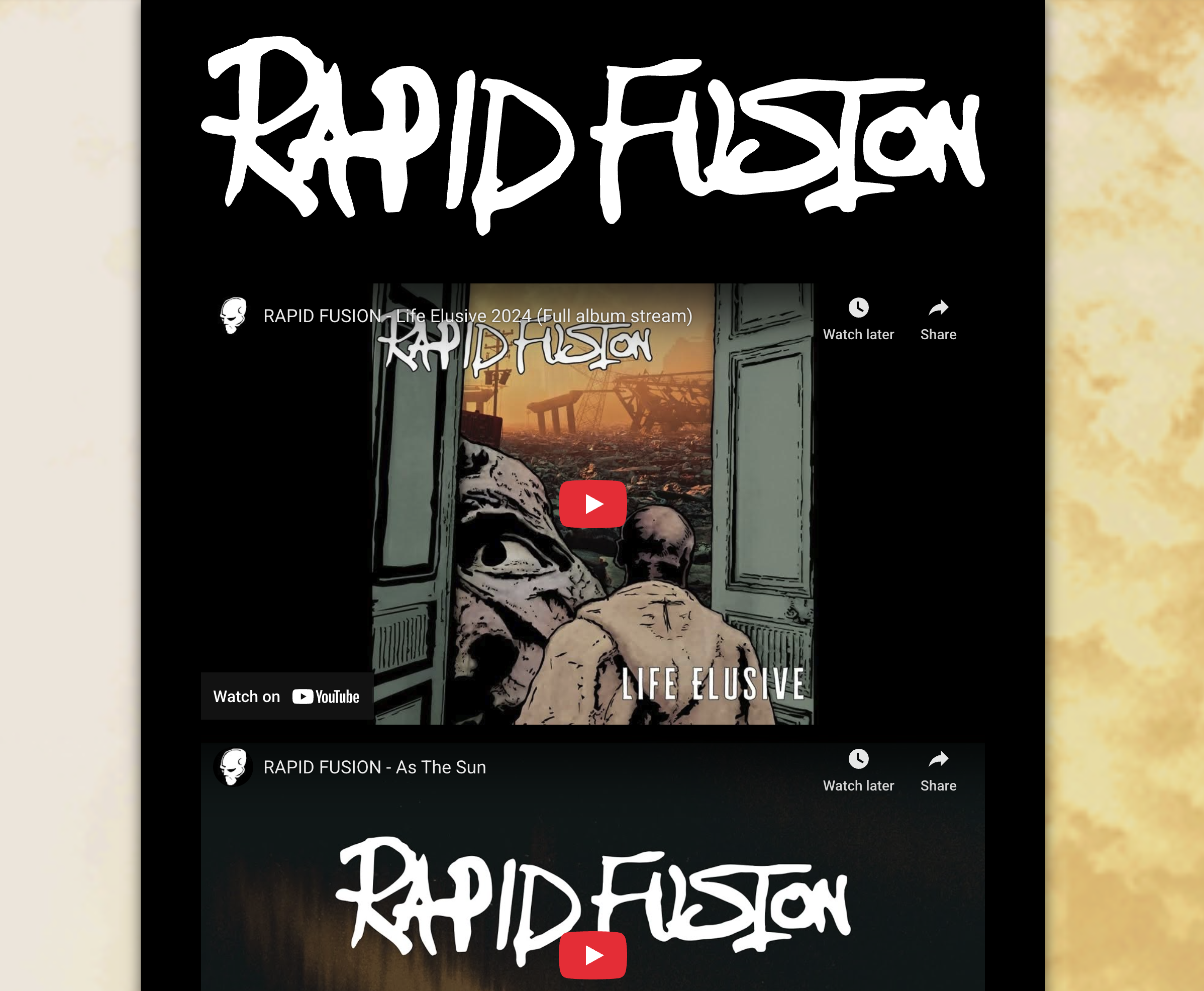 Rapid Fusion EPK site